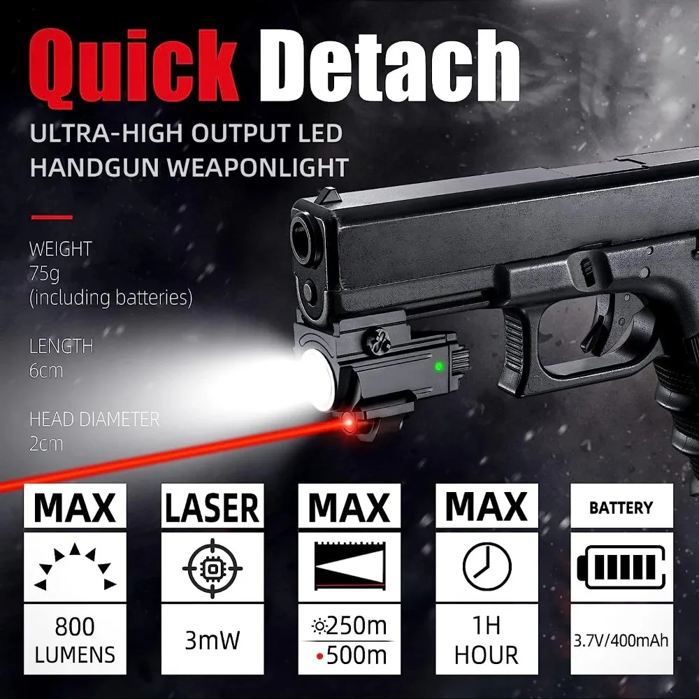 800 Lumen Taktische LED-Tasche – Timing Light Gun Bewertung und Preis